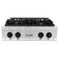 ZLINE Autograph Edition 30" Stainless Steel and Matte Black Accents Porcelain 4 Burner Rangetop