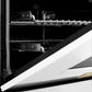 ZLINE Autograph Edition 36" DuraSnow Stainless Steel 6 Burner Dual Fuel Range With White Matte Door, Gold Accents and 4.6 cu. ft. Electric Oven