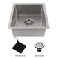 ZLINE Boreal 15" Stainless Steel Undermount Single Bowl Bar Sink