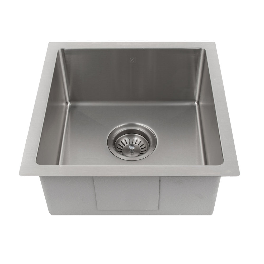 ZLINE Boreal 15" Stainless Steel Undermount Single Bowl Bar Sink