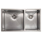 ZLINE Chamonix 33" DuraSnow Stainless Steel Undermount Double Bowl Sink