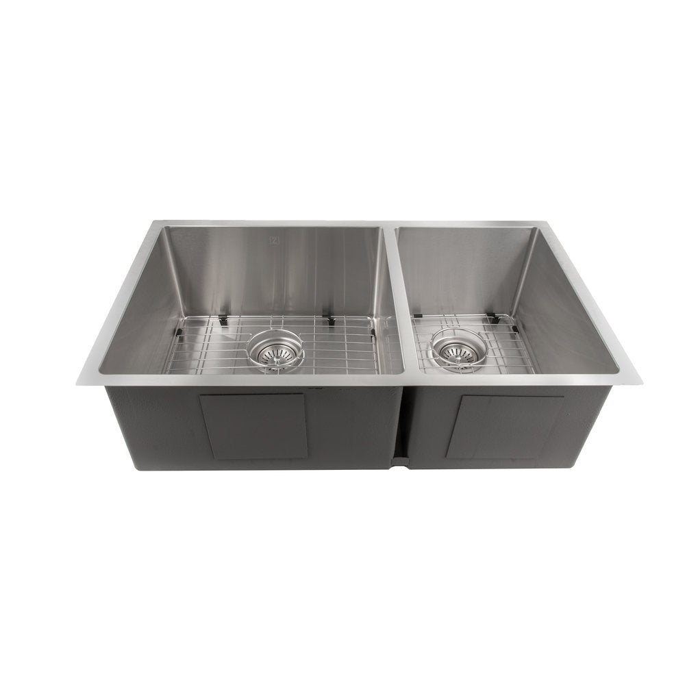 ZLINE Chamonix 33" Stainless Steel Undermount Double Bowl Sink