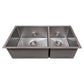 ZLINE Chamonix 36" DuraSnow Stainless Steel Undermount Double Bowl Sink