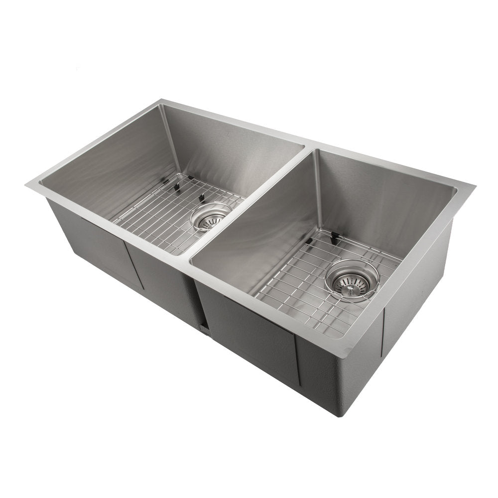 ZLINE Chamonix 36" Stainless Steel Undermount Double Bowl Sink