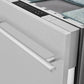 ZLINE Classic 18" DuraSnow Finished Stainless Steel Top Control Dishwasher With Stainless Steel Tub and Modern Style Handle