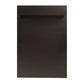 ZLINE Classic 18" Oil-Rubbed Bronze Top Control Dishwasher With Stainless Steel Tub and Traditional Style Handle