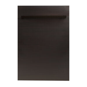 ZLINE Classic 18" Oil-Rubbed Bronze Top Control Dishwasher With Stainless Steel Tub and Traditional Style Handle