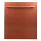 ZLINE Classic 24" Copper Top Control Dishwasher With Stainless Steel Tub and Modern Style Handle