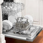 ZLINE Classic 24" Red Matte Top Control Dishwasher With Stainless Steel Tub and Modern Style Handle