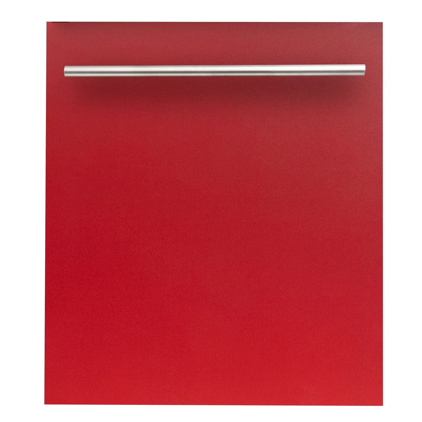 ZLINE Classic 24" Red Matte Top Control Dishwasher With Stainless Steel Tub and Modern Style Handle