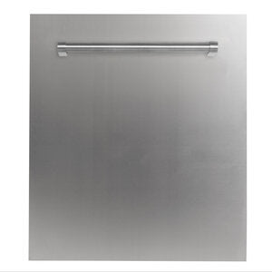 ZLINE Classic 24" Stainless Steel Top Control Dishwasher With Stainless Steel Tub and Traditional Style Handle