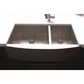 ZLINE Courchevel 36" DuraSnow Stainless Steel Farmhouse Undermount Double Bowl Sink