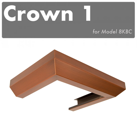 ZLINE Crown Molding Profile 1 for Wall Mount Copper Range Hood (CM1-8KBC)