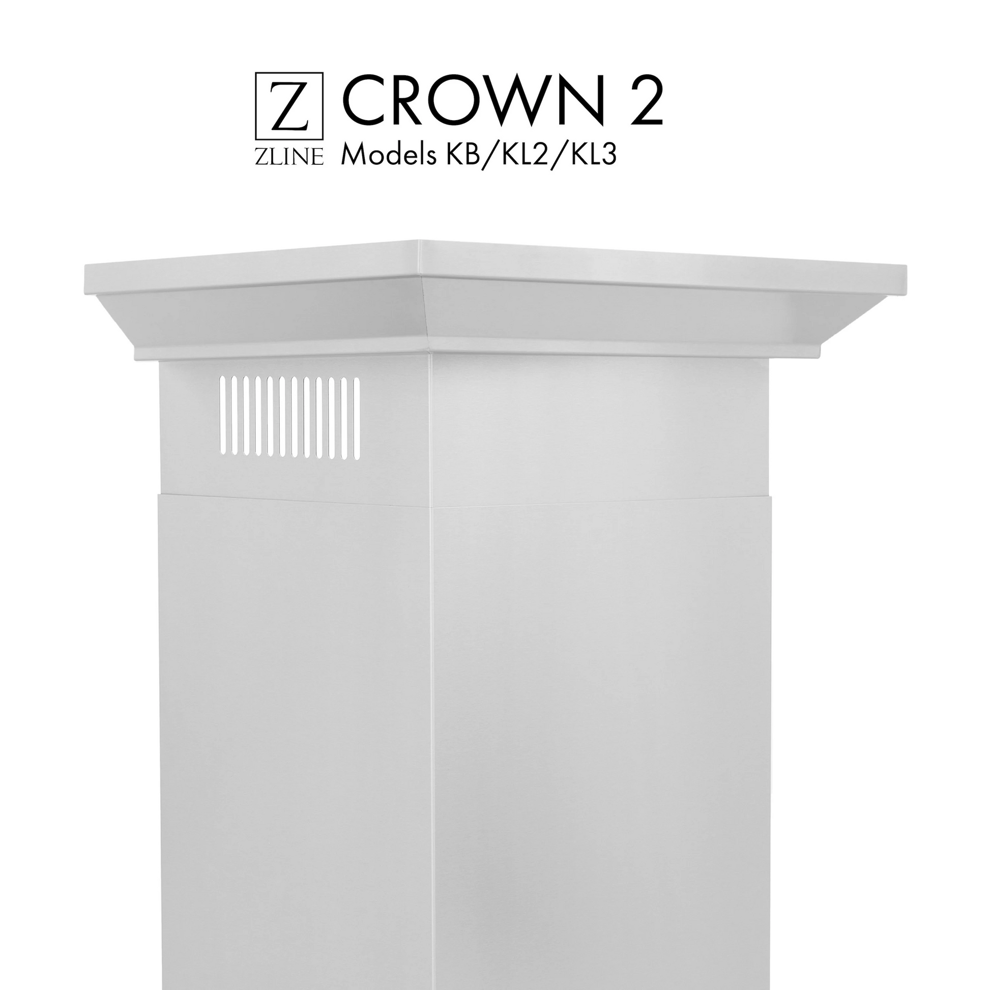 ZLINE Crown Molding Profile 2 for Wall Mount Range Hood (CM2-KB/KL2/KL3)