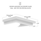 ZLINE Crown Molding Profile 4 for Wall Mount Range Hood (CM4-587/597/KE/KECOM-30/KZ)