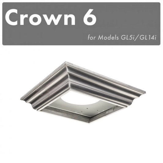 ZLINE Crown Molding Profile 6 for Wall Mount Range Hoods (CM6-GL5i)