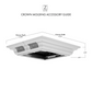 ZLINE Crown Molding in Stainless Steel With Built-in Bluetooth Speakers (CM6-BT-GL9i)