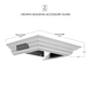 ZLINE Crown Molding in Stainless Steel With Built-in Bluetooth Speakers (CM6-BT-KN/KN4)