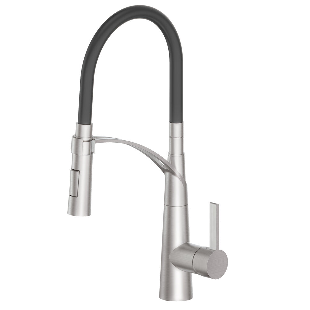 ZLINE Da Vinci Brushed Nickel Single Hole 2.2 GPM Kitchen Faucet With Pull Out Spray Wand