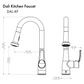 ZLINE Dali Chrome Pull Down Kitchen Faucet