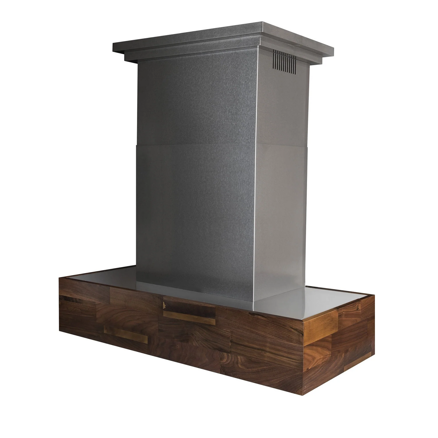 ZLINE Designer Series 30" Butcher Block Wooden Island Mount Range Hood