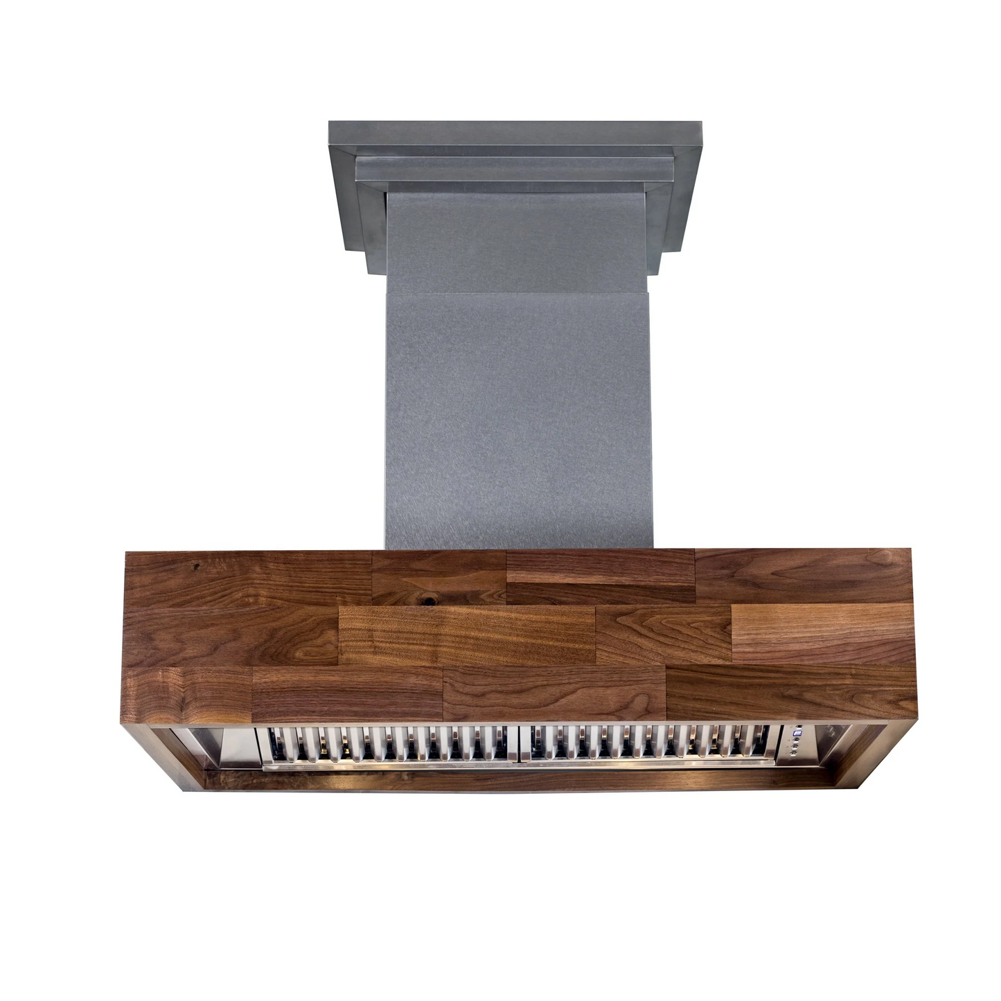 ZLINE Designer Series 30" Butcher Block Wooden Island Mount Range Hood