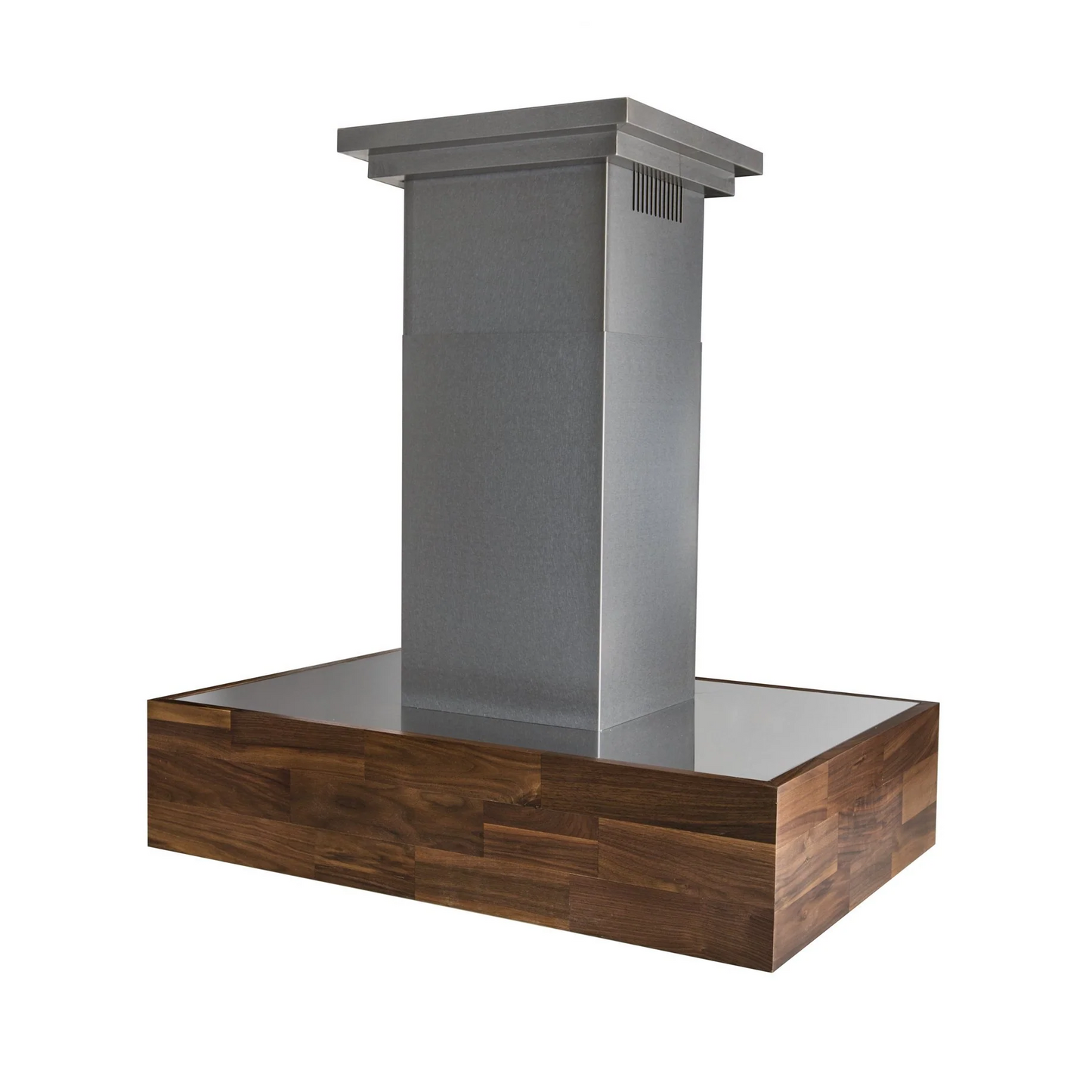 ZLINE Designer Series 30" Butcher Block Wooden Remote Blower Island Mount Range Hood