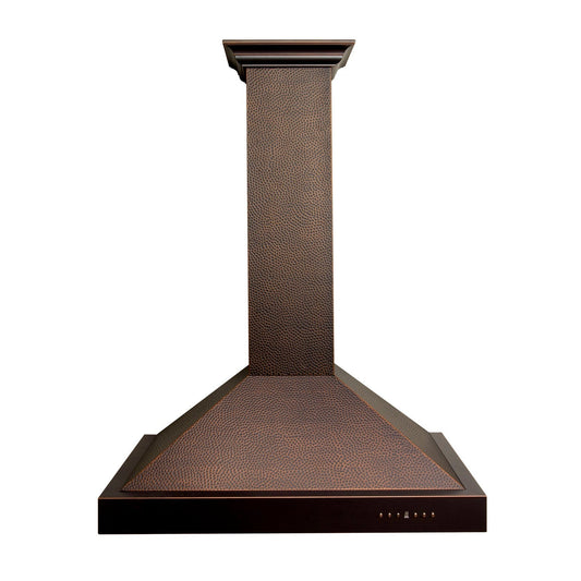 ZLINE Designer Series 30" Hand Hammered Copper Wall Mount Range Hood