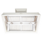 ZLINE Designer Series 36" White Wooden Wall Mount Range Hood With Remote Motor