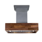 ZLINE Designer Series 48" Butcher Block Wooden Island Mount Range Hood