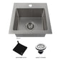 ZLINE Donner 15" Stainless Steel Topmount Single Bowl Bar Sink