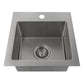 ZLINE Donner 15" Stainless Steel Topmount Single Bowl Bar Sink