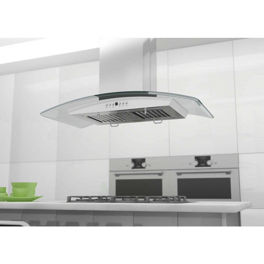 ZLINE GL5i 30" Stainless Steel and Glass Island Mount Range Hood