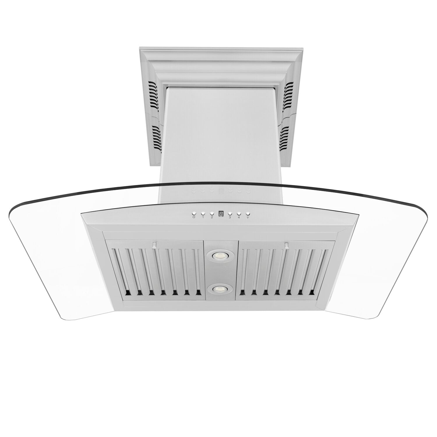 ZLINE GL5iCRN 30" Stainless Steel Island Mount Range Hood With Built-in CrownSound Bluetooth Speakers