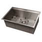 ZLINE Garmisch 27" DuraSnow Stainless Steel Undermount Single Bowl Sink With Accessories