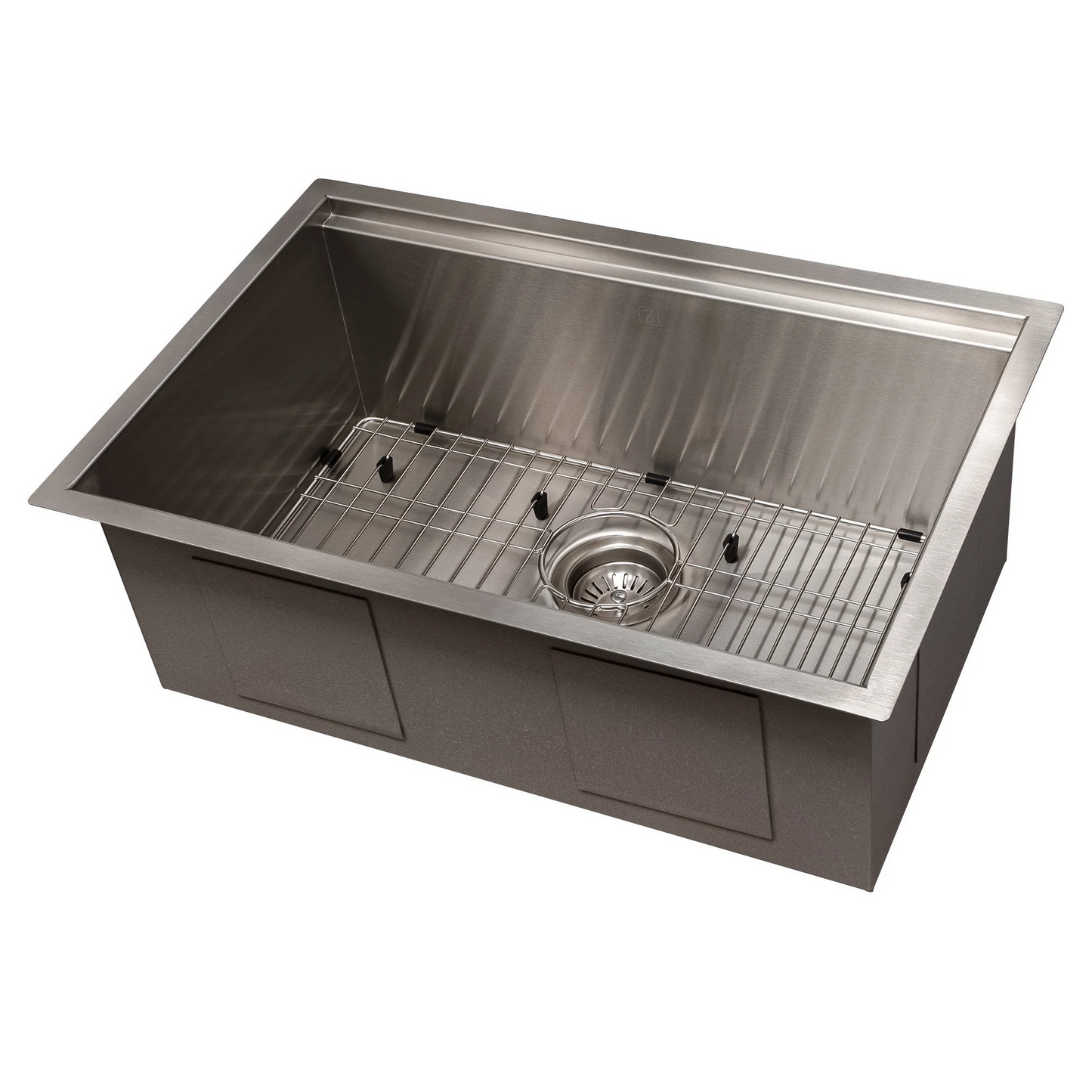 ZLINE Garmisch 27" DuraSnow Stainless Steel Undermount Single Bowl Sink With Accessories