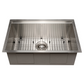 ZLINE Garmisch 27" Stainless Steel Undermount Single Bowl Sink With Accessories