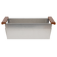 ZLINE Garmisch 30" DuraSnow Stainless Steel Undermount Single Bowl Sink With Accessories