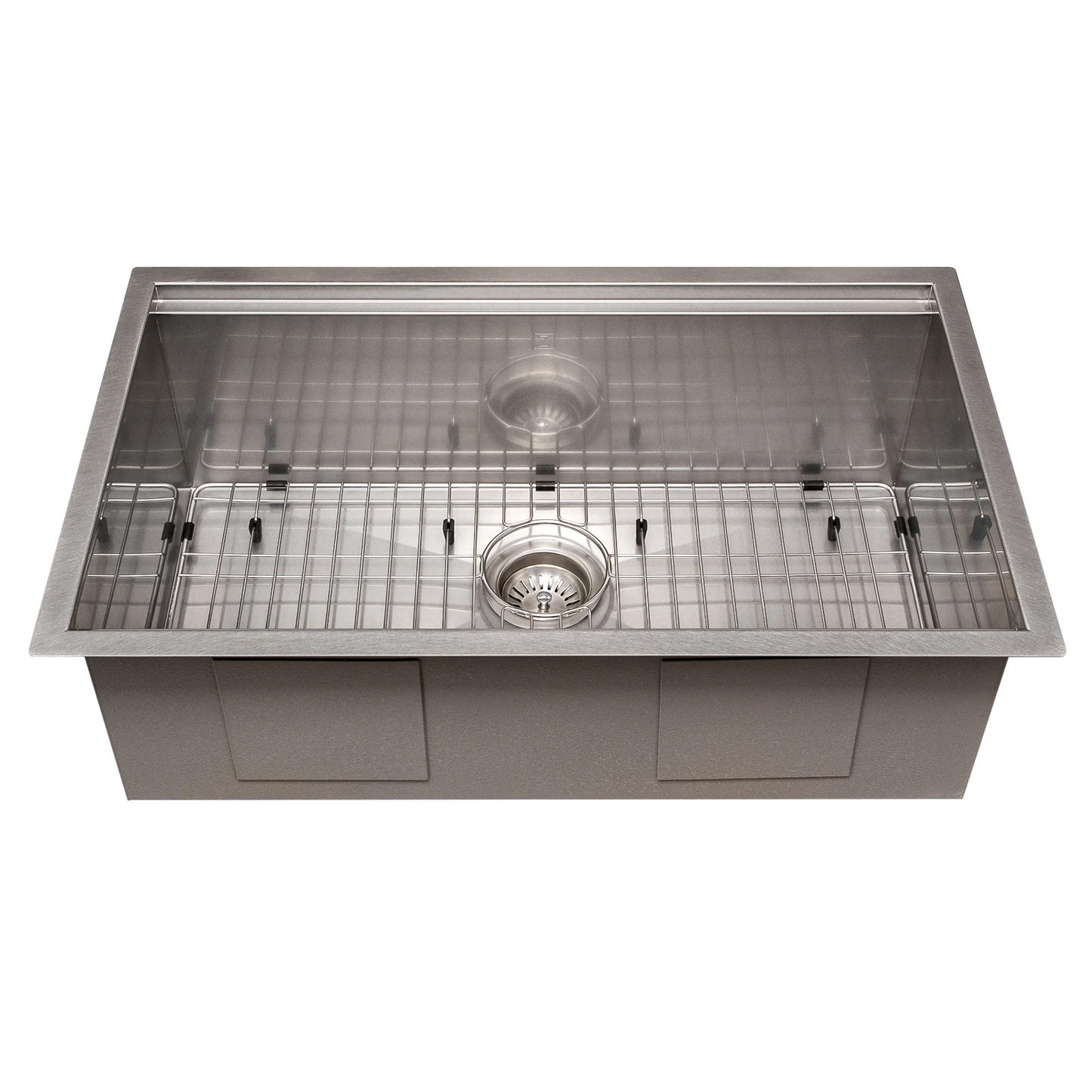 ZLINE Garmisch 30" DuraSnow Stainless Steel Undermount Single Bowl Sink With Accessories