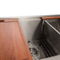 ZLINE Garmisch 33" DuraSnow Stainless Steel Undermount Single Bowl Sink With Accessories