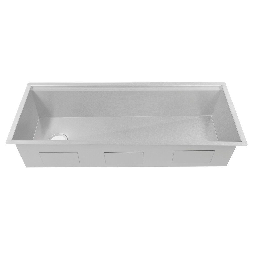 ZLINE Garmisch 43" DuraSnow Stainless Steel Undermount Single Bowl Sink With Accessories