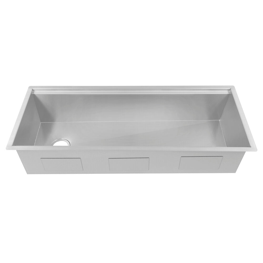 ZLINE Garmisch 43" DuraSnow Stainless Steel Undermount Single Bowl Sink With Accessories