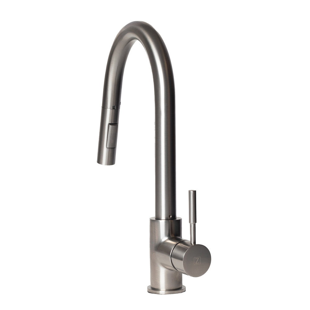 ZLINE Gemini Brushed Nickel Pull Down Kitchen Faucet