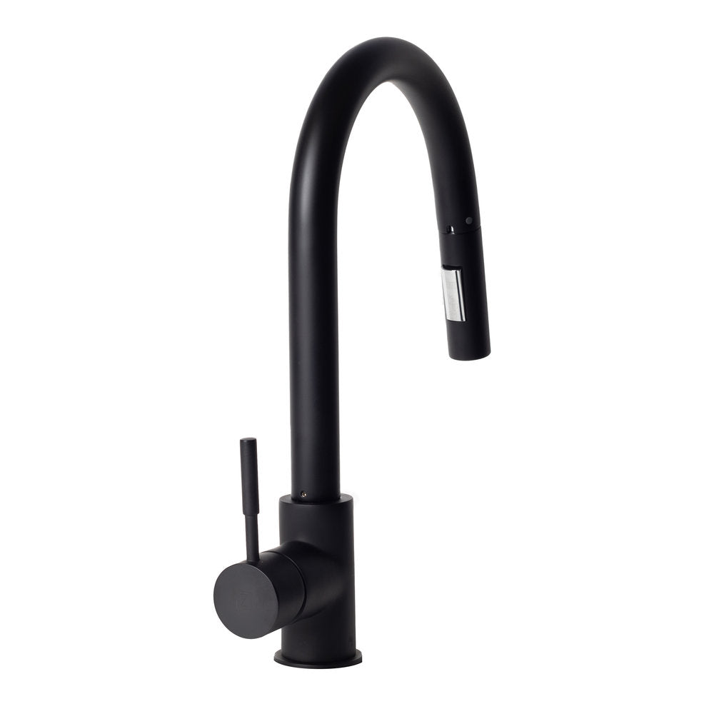 ZLINE Gemini Matte Black Pull Down Kitchen Faucet