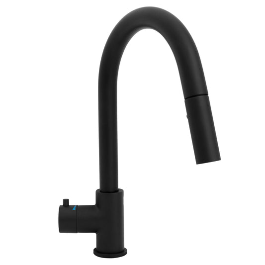 ZLINE Gemini Matte Black Single Hole Touchless 1.8 GPM Kitchen Faucet