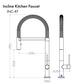 ZLINE Incline Kitchen Faucet in Brushed Nickel (INC-KF-BN)