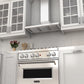 ZLINE KBCRN 48" Wall Mount Range Hood in Stainless Steel With Crown Molding