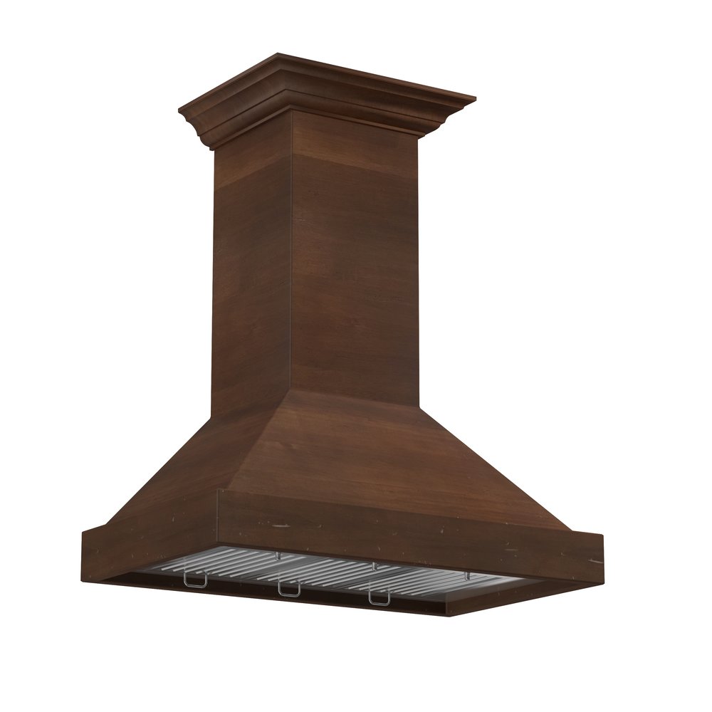 ZLINE KBRR 30" Walnut Wooden Wall Mount Range Hood - Includes Motor