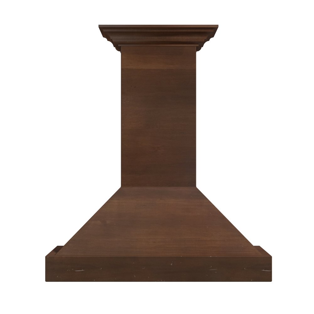 ZLINE KBRR 36" Walnut Wooden Wall Mount Range Hood - Includes Motor