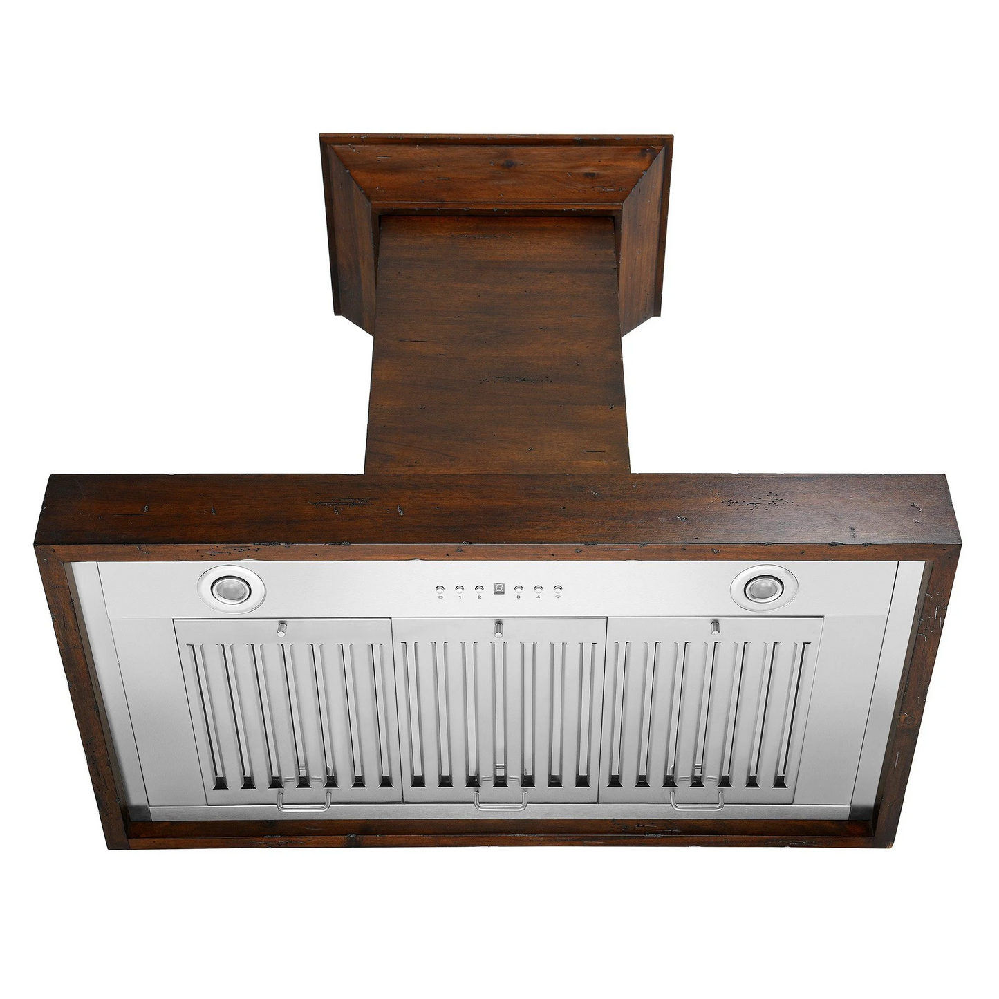 ZLINE KBRR-RD 36" Wooden Wall Mount Range Hood in Walnut - Includes Remote Motor